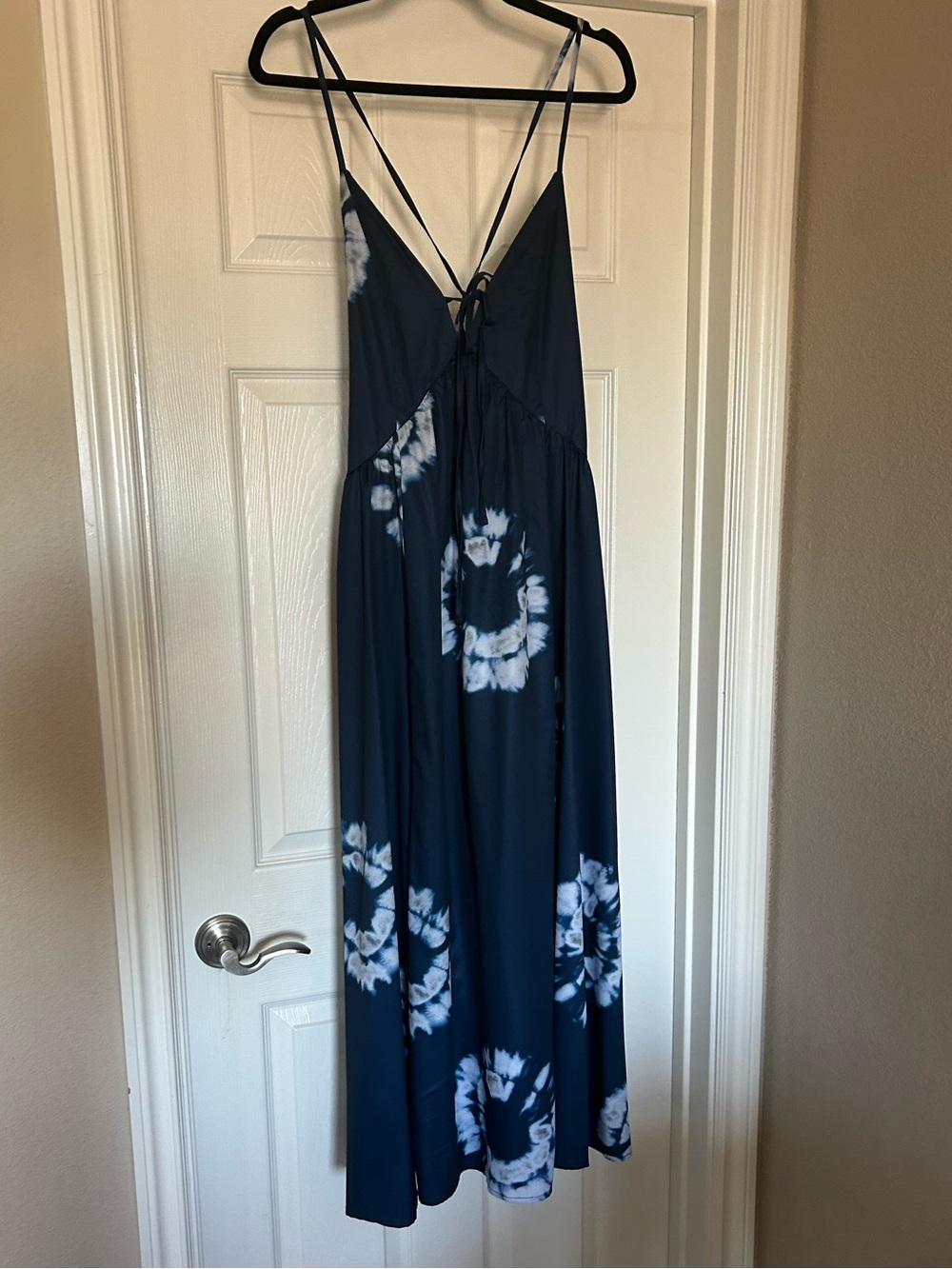 Navy Tie-Dye Maxi Sundress, NWOT, Sz Medium.